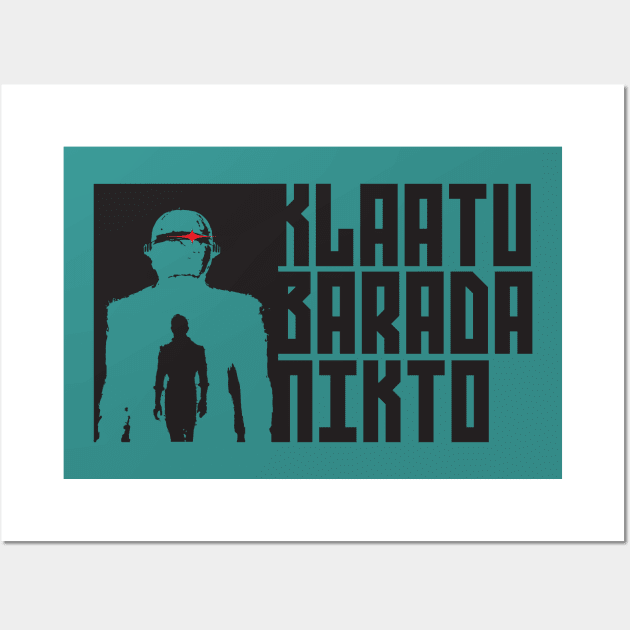 Klaatu Barada Nikto Wall Art by silvercloud